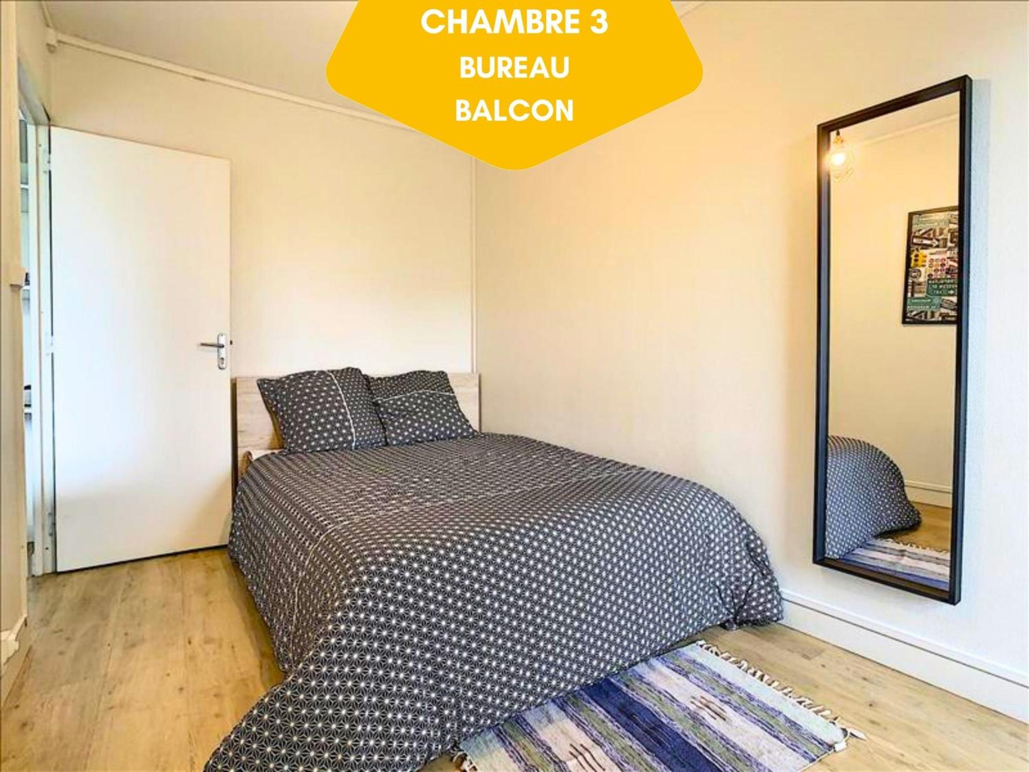 Ideal Groupe - Grands Espaces - 4 Chambres - Parking Gratuit - Proche Centre, Gare & Transports - Wifi - Offre Special De Reduction Jusqu'A -50 Le Mans Eksteriør billede